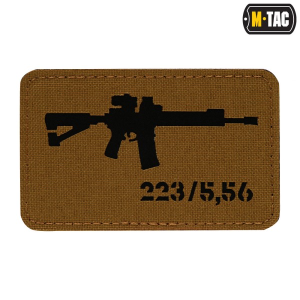 M-Tac naszywka AR-15 223/5,56 Laser Cut Coyote/Black 