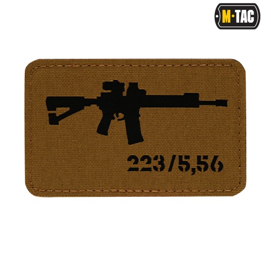 M-Tac naszywka AR-15 223/5,56 Laser Cut Coyote/Black 