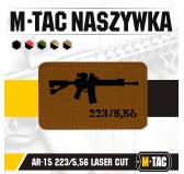 M-Tac naszywka AR-15 223/5,56 Laser Cut Coyote/Black 