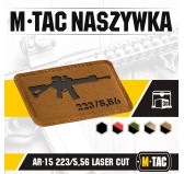 M-Tac naszywka AR-15 223/5,56 Laser Cut Coyote/Black 