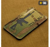 M-Tac naszywka AR-15 223/5,56 Laser Cut Multicam/Black 