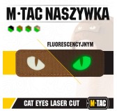 M-Tac naszywka Cat Eyes Laser Cut Coyote/GID 