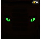 M-Tac naszywka Tiger Eyes Laser Cut (para) Black 