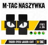 M-Tac naszywka Tiger Eyes Laser Cut (para) Black 