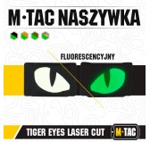 M-Tac naszywka Tiger Eyes Laser Cut (para) Black 