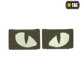 M-Tac naszywka Tiger Eyes Laser Cut (para) Ranger Green 