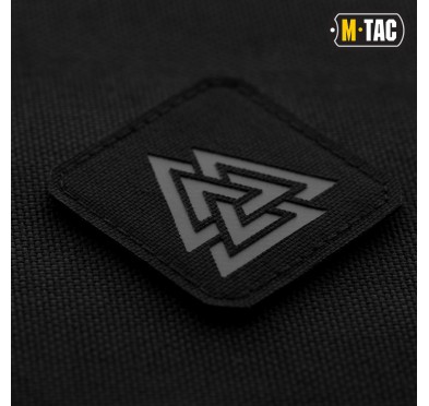 M-Tac naszywka Valknut Laser cut Black/Grey 