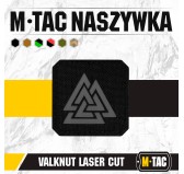 M-Tac naszywka Valknut Laser cut Black/Grey 