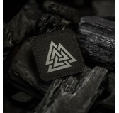 M-Tac naszywka Valknut Laser cut Black/Grey 