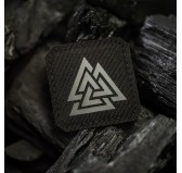 M-Tac naszywka Valknut Laser cut Black/Grey 