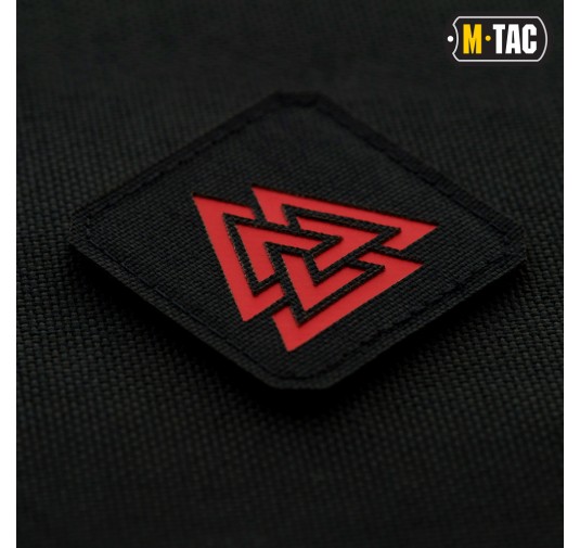 M-Tac naszywka Valknut Laser cut Black/Red 