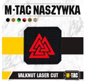 M-Tac naszywka Valknut Laser cut Black/Red 