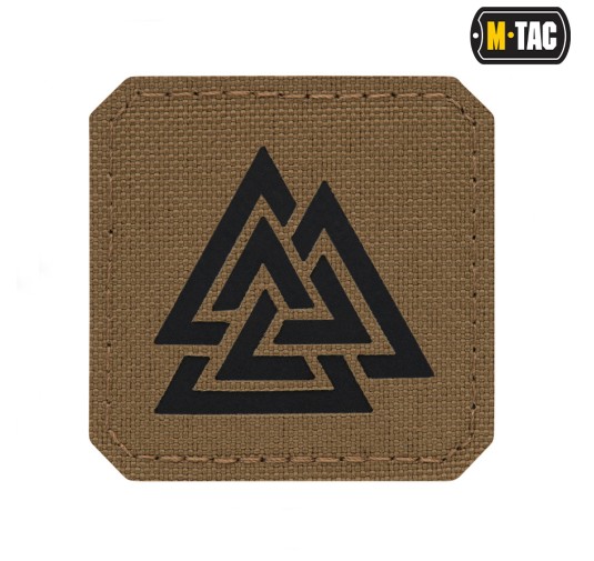 M-Tac naszywka Valknut Laser cut Coyote/Black 