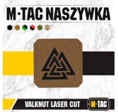 M-Tac naszywka Valknut Laser cut Coyote/Black 