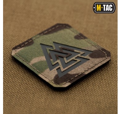 M-Tac naszywka Valknut Laser cut Multicam/Black 