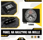 M-Tac panel na naszywki na MOLLE 120x85 Black 