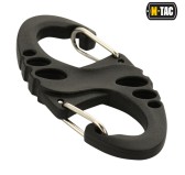 M-Tac dwustronny karabińczyk typu S-Hook plastikowy Black 