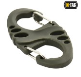 M-Tac dwustronny karabińczyk typu S-Hook plastikowy Olive 