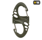 M-Tac dwustronny karabińczyk typu S-Hook plastikowy Olive 