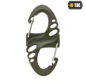 M-Tac dwustronny karabińczyk typu S-Hook plastikowy Olive 