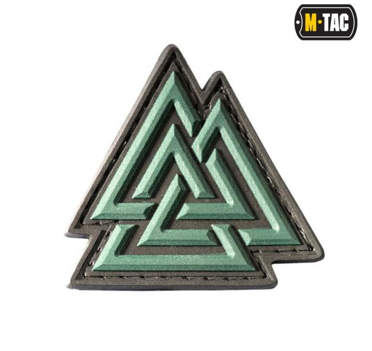 M-Tac naszywka Valknut PVC Black/Olive 