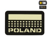 M-Tac naszywka Poland (z flagą) 50х80 Laser Cut Black/Lum 