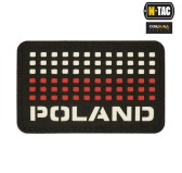 M-Tac naszywka Poland (z flagą) 50х80 Laser Cut Black/White/Red 