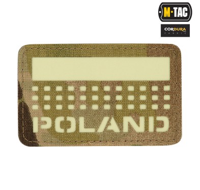 M-Tac naszywka Poland (z flagą) 50х80 Laser Cut 