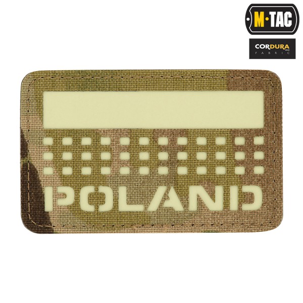 M-Tac naszywka Poland (z flagą) 50х80 Laser Cut 