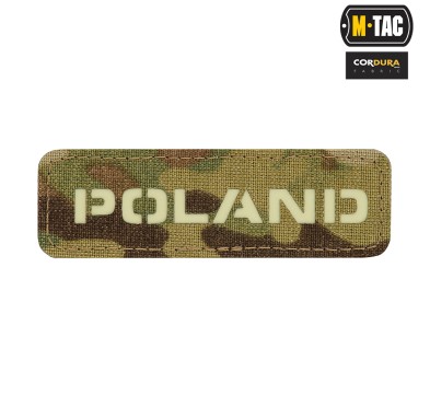 M-Tac naszywka Poland 25х80 Laser Cut Multicam/Lum 