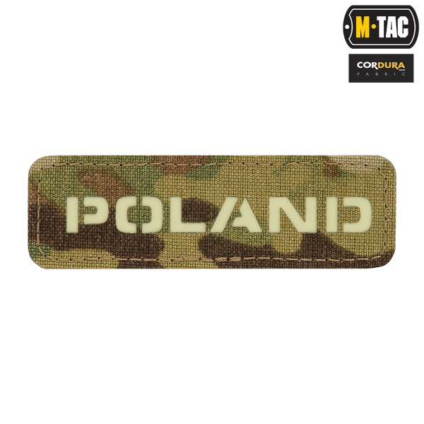 M-Tac naszywka Poland 25х80 Laser Cut Multicam/Lum 