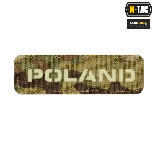 M-Tac naszywka Poland 25х80 Laser Cut Multicam/Lum 