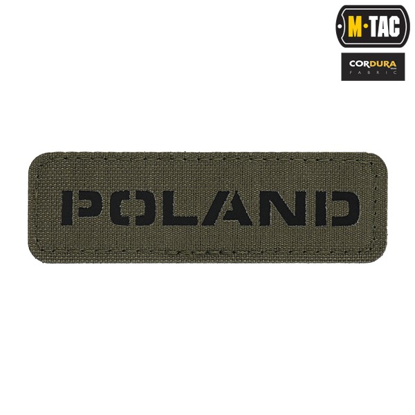 M-Tac naszywka Poland 25х80 Laser Cut Ranger Green/Black 