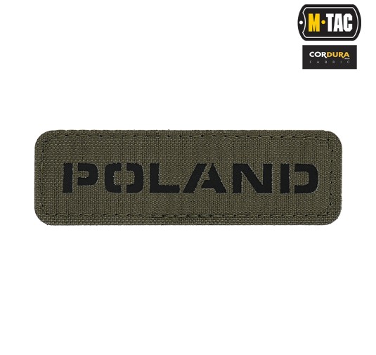 M-Tac naszywka Poland 25х80 Laser Cut Ranger Green/Black 