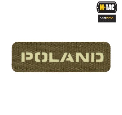 M-Tac naszywka Poland 25х80 Laser Cut Ranger Green/Lum 