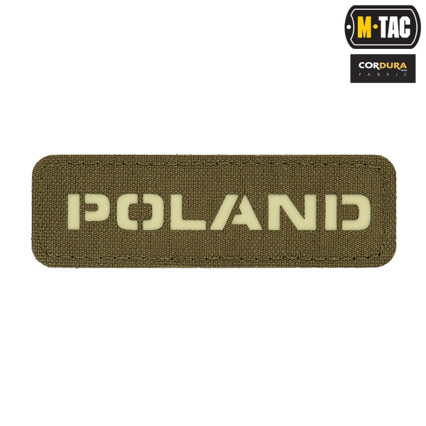 M-Tac naszywka Poland 25х80 Laser Cut Ranger Green/Lum 