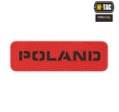 M-Tac naszywka Poland 25х80 Laser Cut Red/Black 