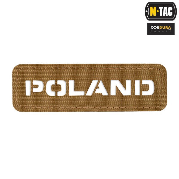 M-Tac naszywka Poland (przechodzi na wylot) 25х80 Laser Cut 