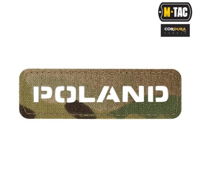 M-Tac naszywka Poland (przechodzi na wylot) 25х80 Laser Cut Multicam 