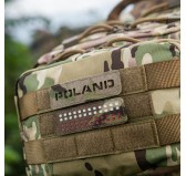 M-Tac naszywka Poland (przechodzi na wylot) 25х80 Laser Cut Multicam 