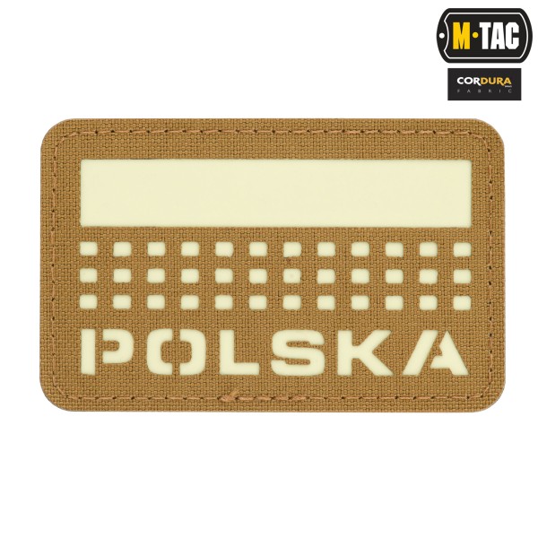 M-Tac naszywka Polska (z flagą) 50х80 Laser Cut 