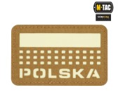 M-Tac naszywka Polska (z flagą) 50х80 Laser Cut 