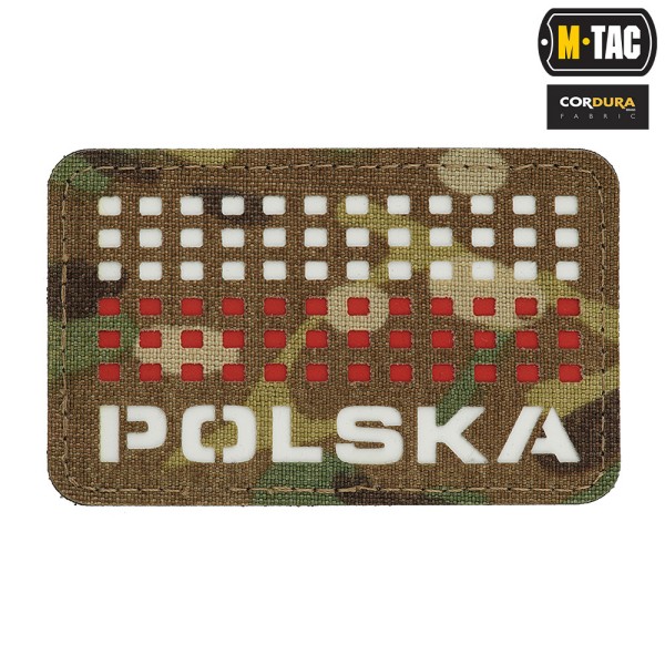 M-Tac naszywka Polska (z flagą) 50х80 Laser Cut 