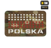 M-Tac naszywka Polska (z flagą) 50х80 Laser Cut 