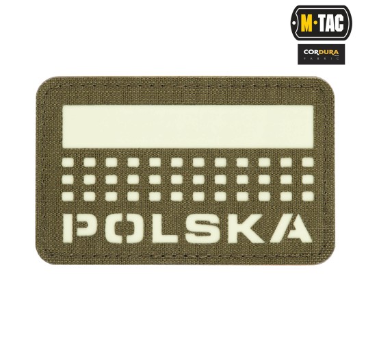 M-Tac naszywka Polska (z flagą) 50х80 Laser Cut Ranger Green/Lum 