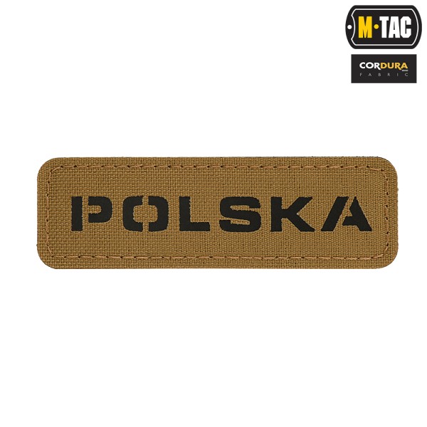 M-Tac naszywka Polska 25х80 Laser Cut Coyote/Black 