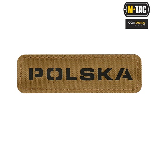 M-Tac naszywka Polska 25х80 Laser Cut Coyote/Black 