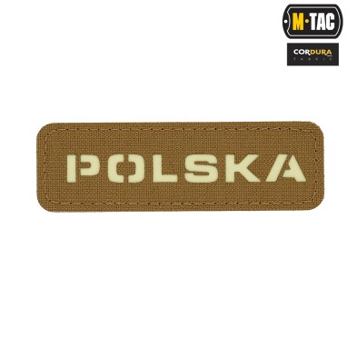 M-Tac naszywka Polska 25х80 Laser Cut Coyote/Lum 