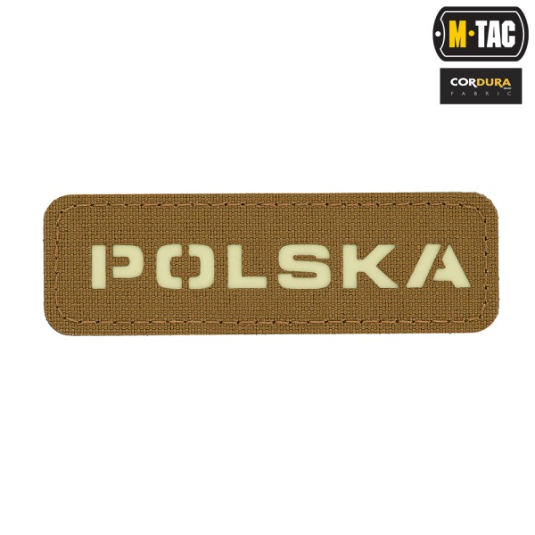 M-Tac naszywka Polska 25х80 Laser Cut Coyote/Lum 