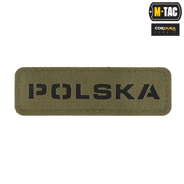 M-Tac naszywka Polska 25х80 Laser Cut Ranger Green/Black 